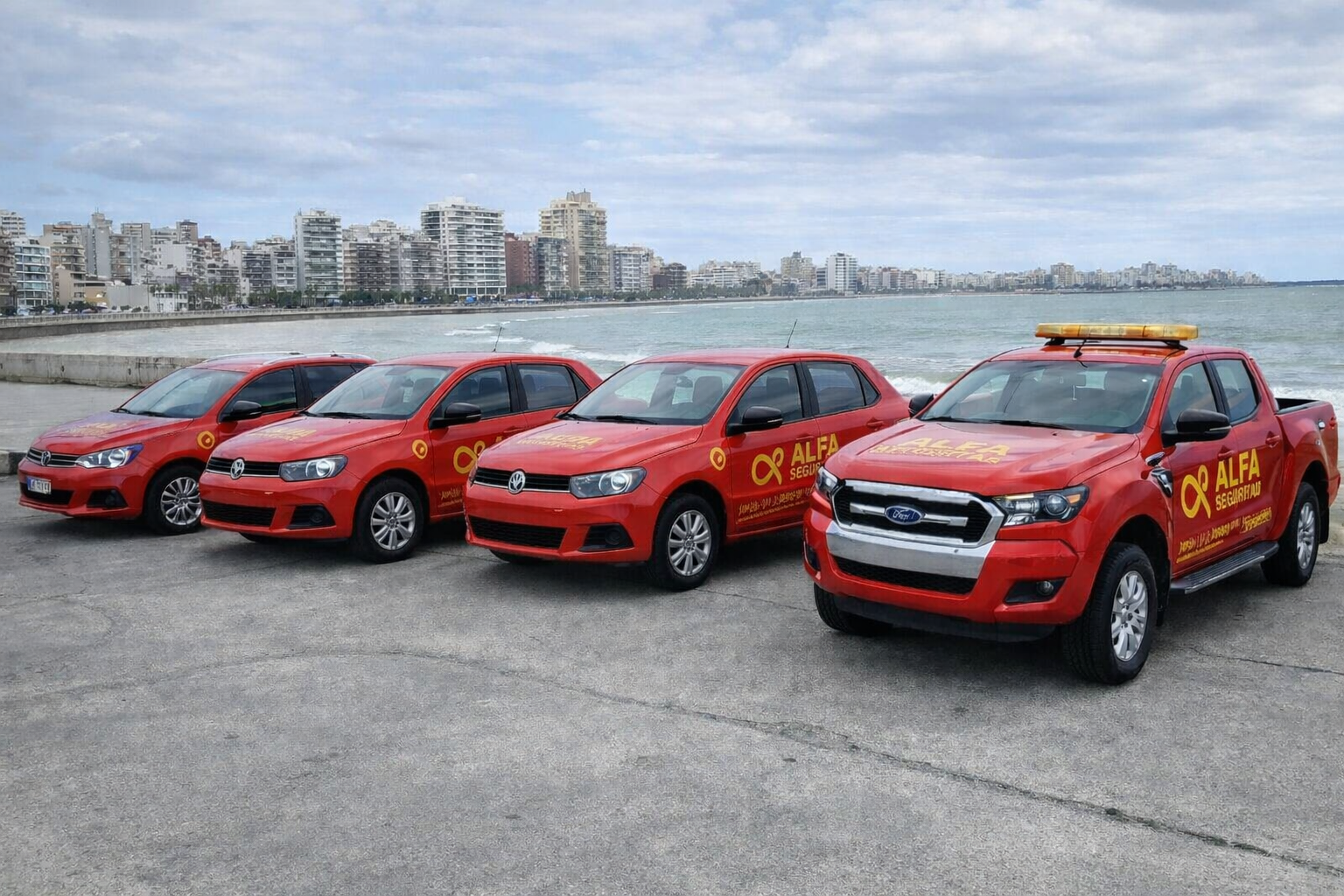 Flota de vehículos Alfa Seguridad